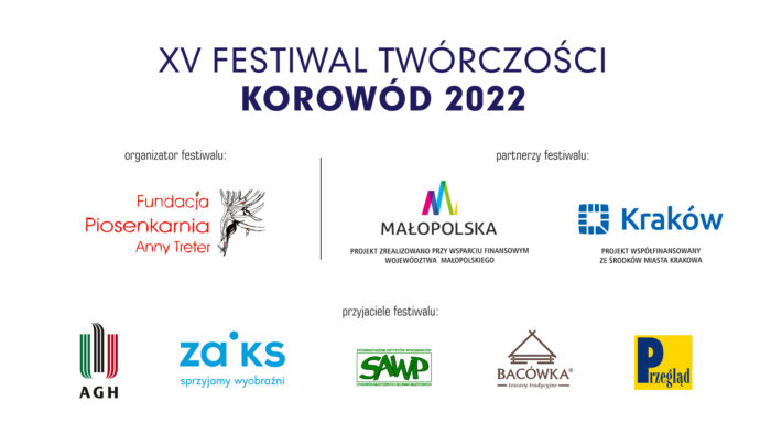 plasza z kolorowymi logotypami przyjaciół festiwalu