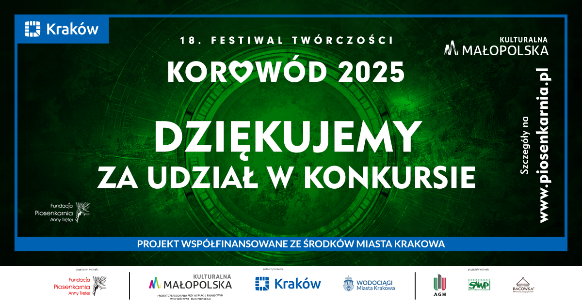 banner z napisem dziękujemy za udział w konkursie